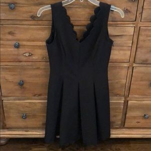Banana Republic black fit and flare dress